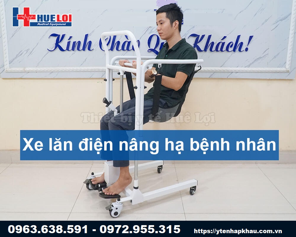 Xe lăn nâng hạ tự động