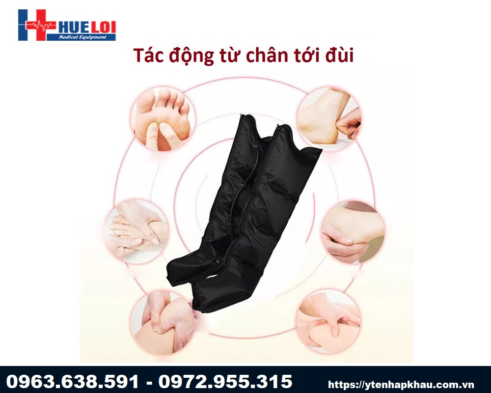 Tác động từ chân tới đùi