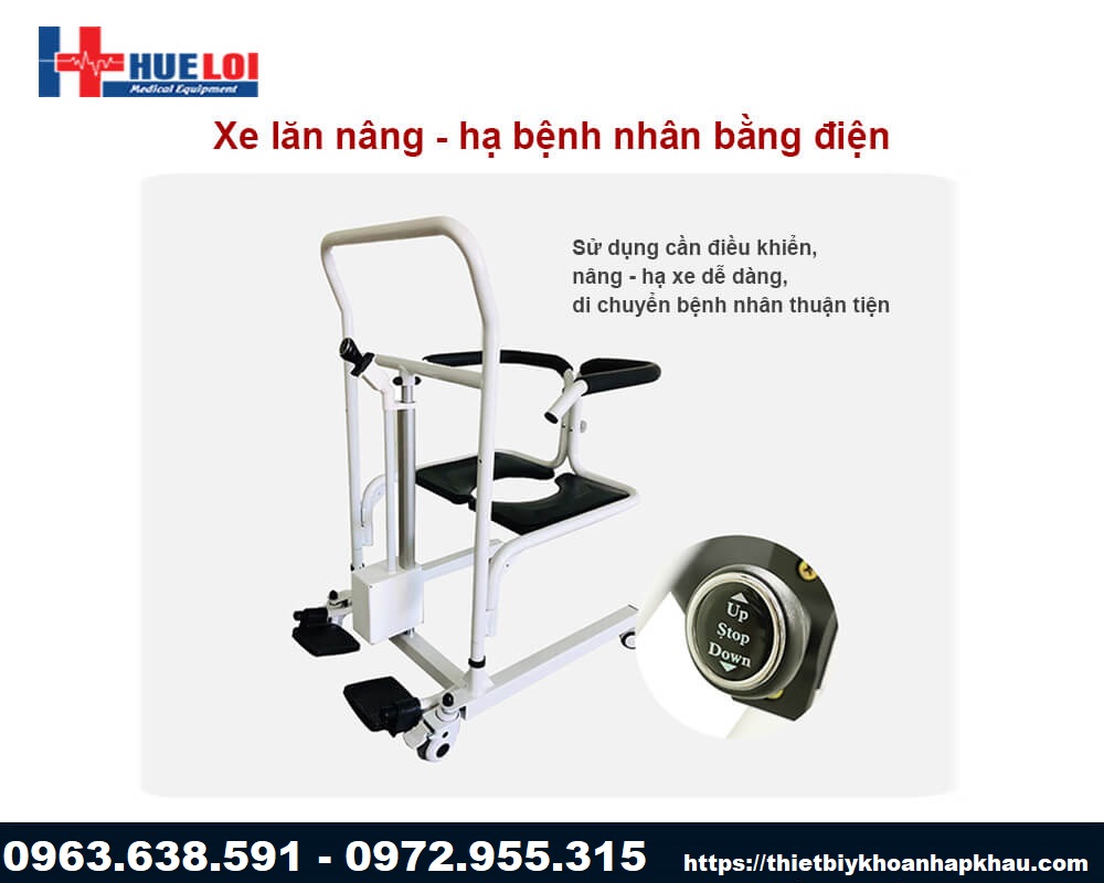 Cần gạt xe lăn nâng hạ