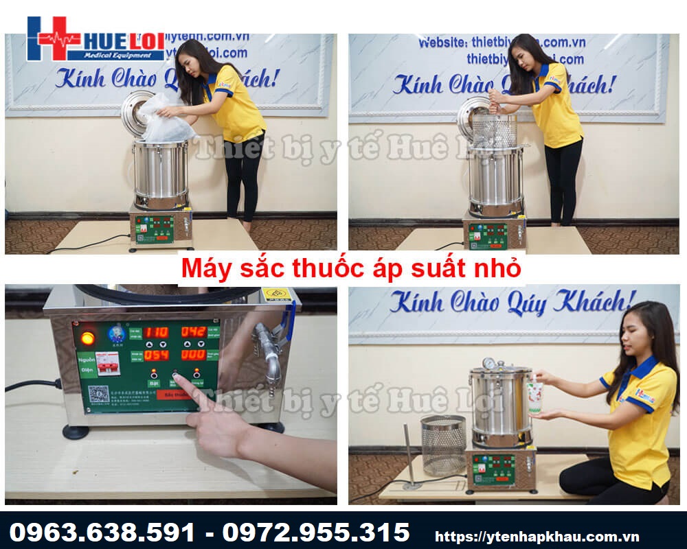 Máy sắc thuốc áp suất mini